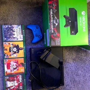 Black Xbox One, with games to go with.